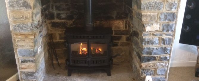 Installation of Hunter Herald 8 Wood Burning Stove in Langport, Somerset