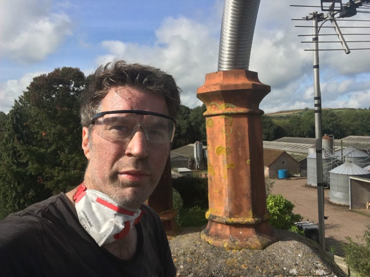 Installation of Yeoman Exe Wood burning stove in Wellington, Somerset