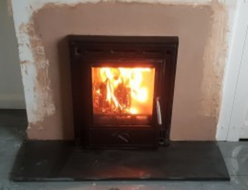 Inset Woodburner installation in Dulverton, Somerset