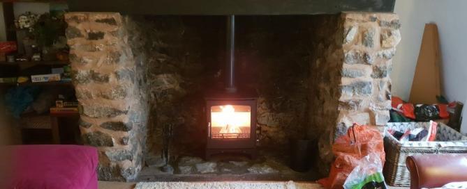 Installation of Ecosy Purefire Woodburner in Taunton