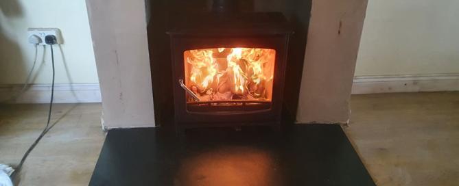 Completed fireplace renovation Cannington near Bridgwater