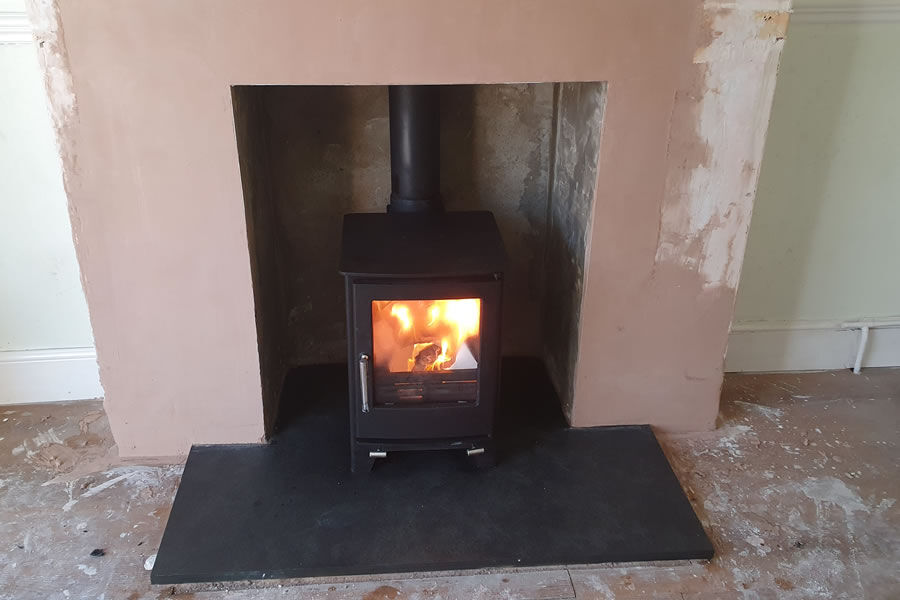 Finished fireplace renovation Burnham-n-Sea