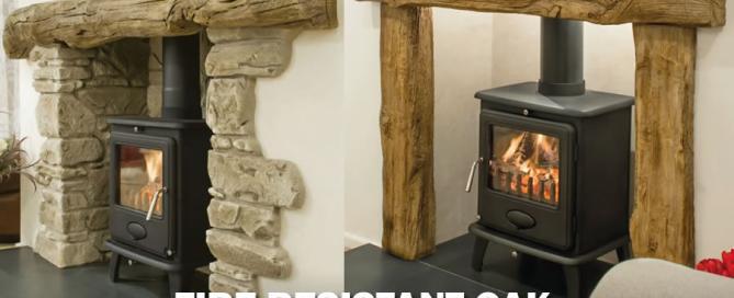Fire Resistant Oak Mantels and Beams
