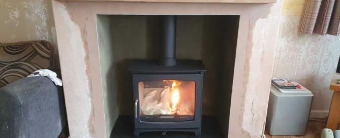 Fireplace Renovation and Woodburner Installation in Pawlett