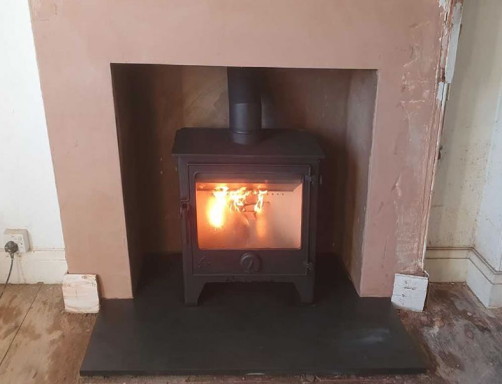 Open Up Chimney Fireplace and Install a Woodburner in Tiverton Cosy