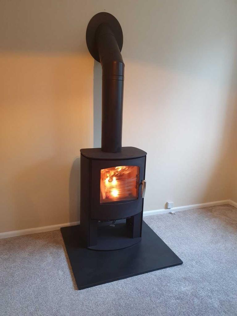 Mendip Churchill Woodburner Installation in Netherstowey, near Bridgwater