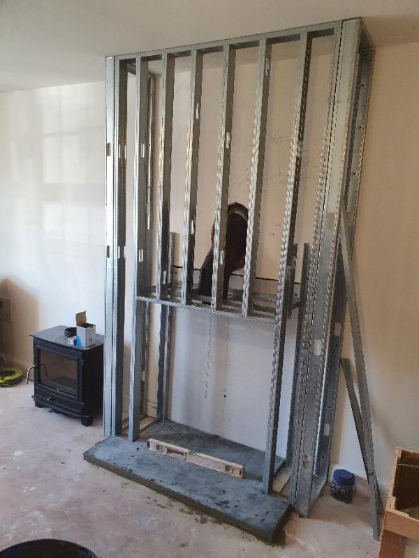 Simple guide to creating a false chimney breast in a new build property