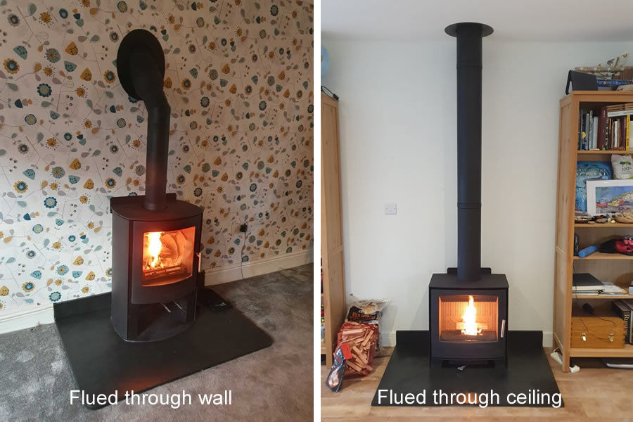 Woodburner Twinwall Chimney System Examples