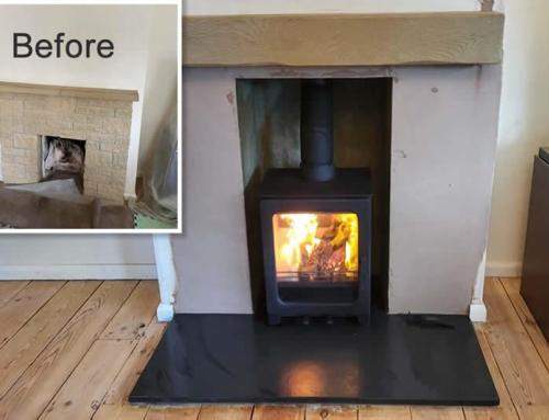 We can renovate your fireplace and install a woodburner in a day