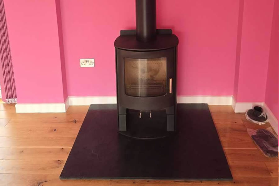 Mendip Churchill Convection Woodburner with Log Store